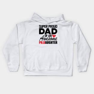 Ph.D. Dad - Super proud dad of an awesome Ph.d. Daughter Kids Hoodie